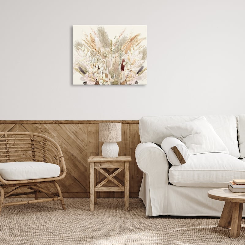 Stupell Natural Wheat & Country Herbs Canvas Wall Art Design By Val Rhodes