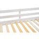 preview thumbnail 7 of 10, Twin XL Over Queen Wood Bunk Bed With Ladder,Convertible Beds for Home
