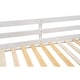 preview thumbnail 7 of 5, Wood Twin XL over Queen Bunk Bed with Ladder, Detachable Design, Guard Rails, White