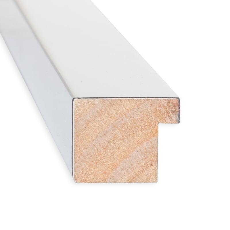 Non-Beveled Wood Full Length On The Door Mirror 50.5 x 16.5 in. - Low Luster Frame - Low Luster Silver - 17 x 51 in