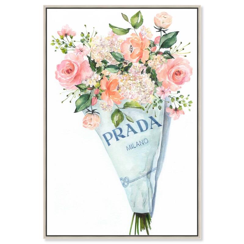 A World of Flowers Canvas by Art Remedy - Silver - 36" x 54"