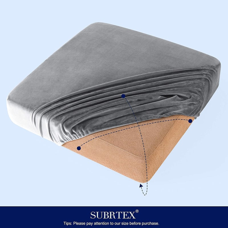 Subrtex Armchair Cushion Covers Velvet Stretch Furniture Protector