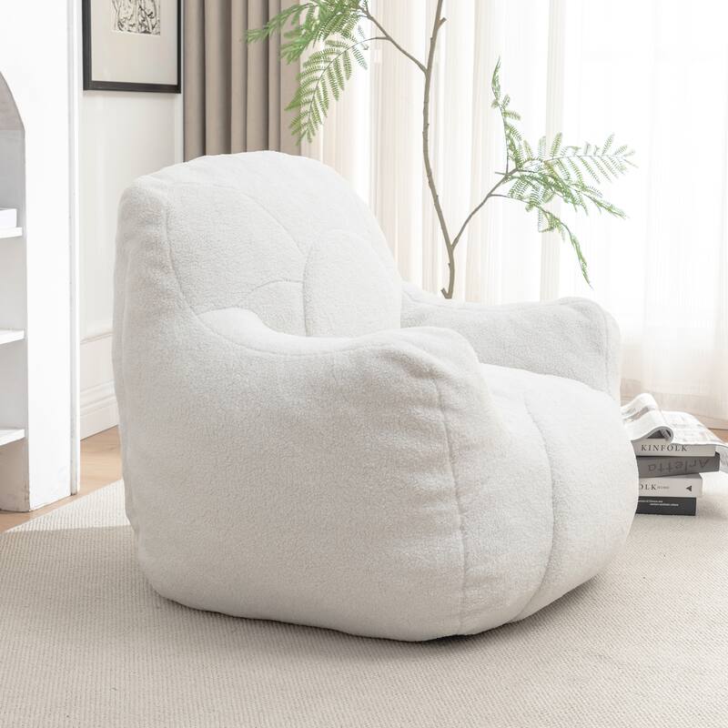 Bean Bag Chair Soft Fluffy Lazy Sofa with Memory Foam