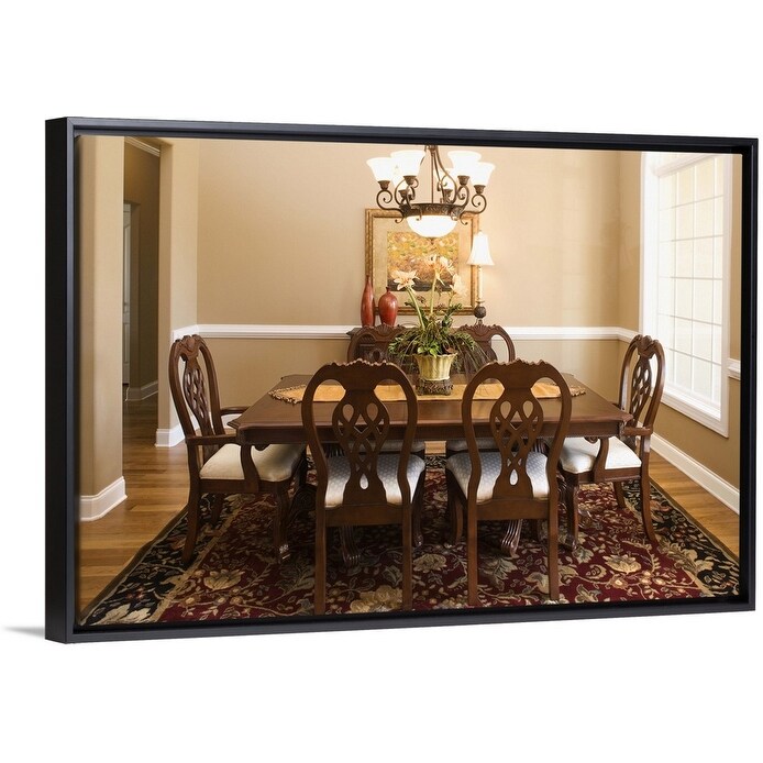 Shop Dining Room Black Float Frame Canvas Art Overstock 25521335