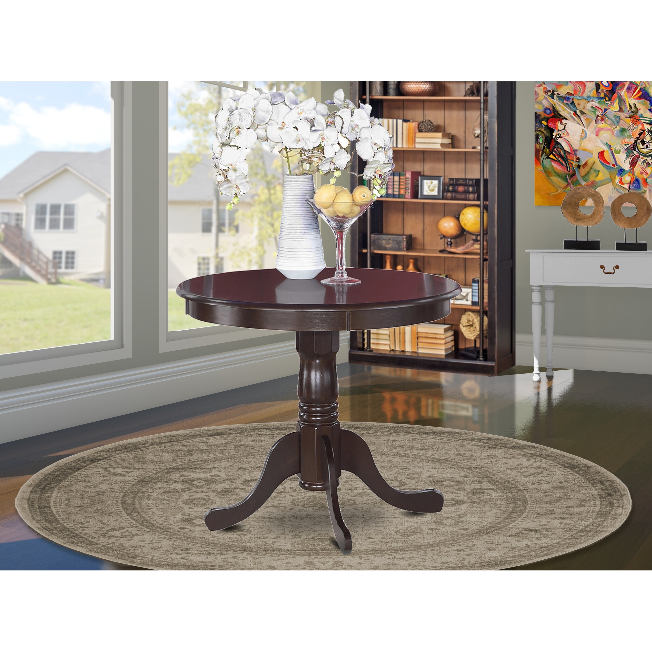 Antique Dining Room Table Cherry Table Top Surface And Black Finish Legs Hardwood Frame Wood Table Finish Option 1 Table Overstock 32691838