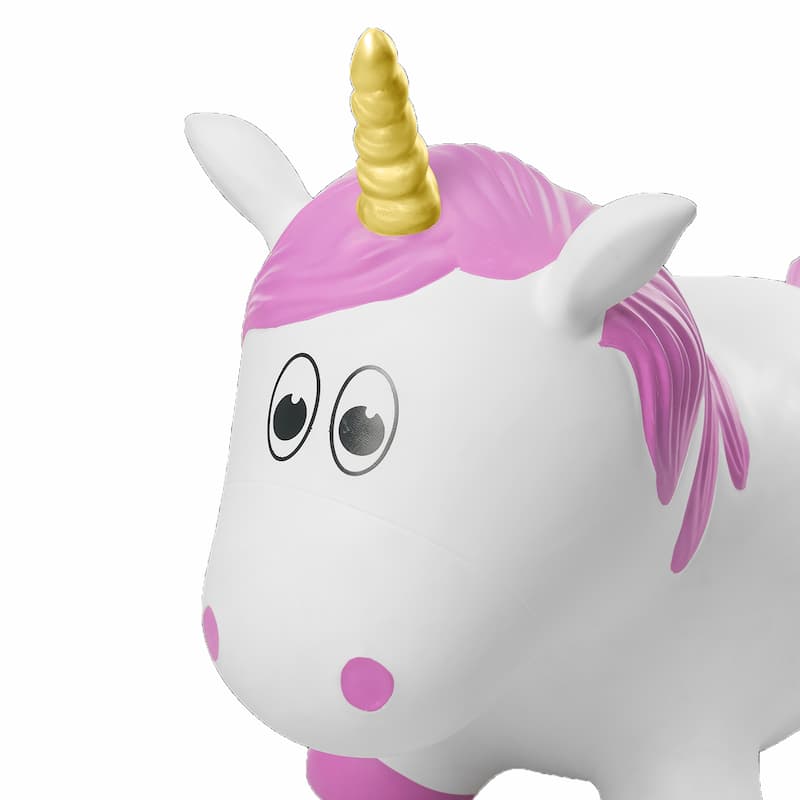 Toddler Boys and Girls Fantasy Hopper Bounce Toy, Pink Unicorn