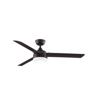 Fanimation Xeno Wet 56 inch Indoor/Outdoor Ceiling Fan with LED Light Kit and Remote - Dark Bronze