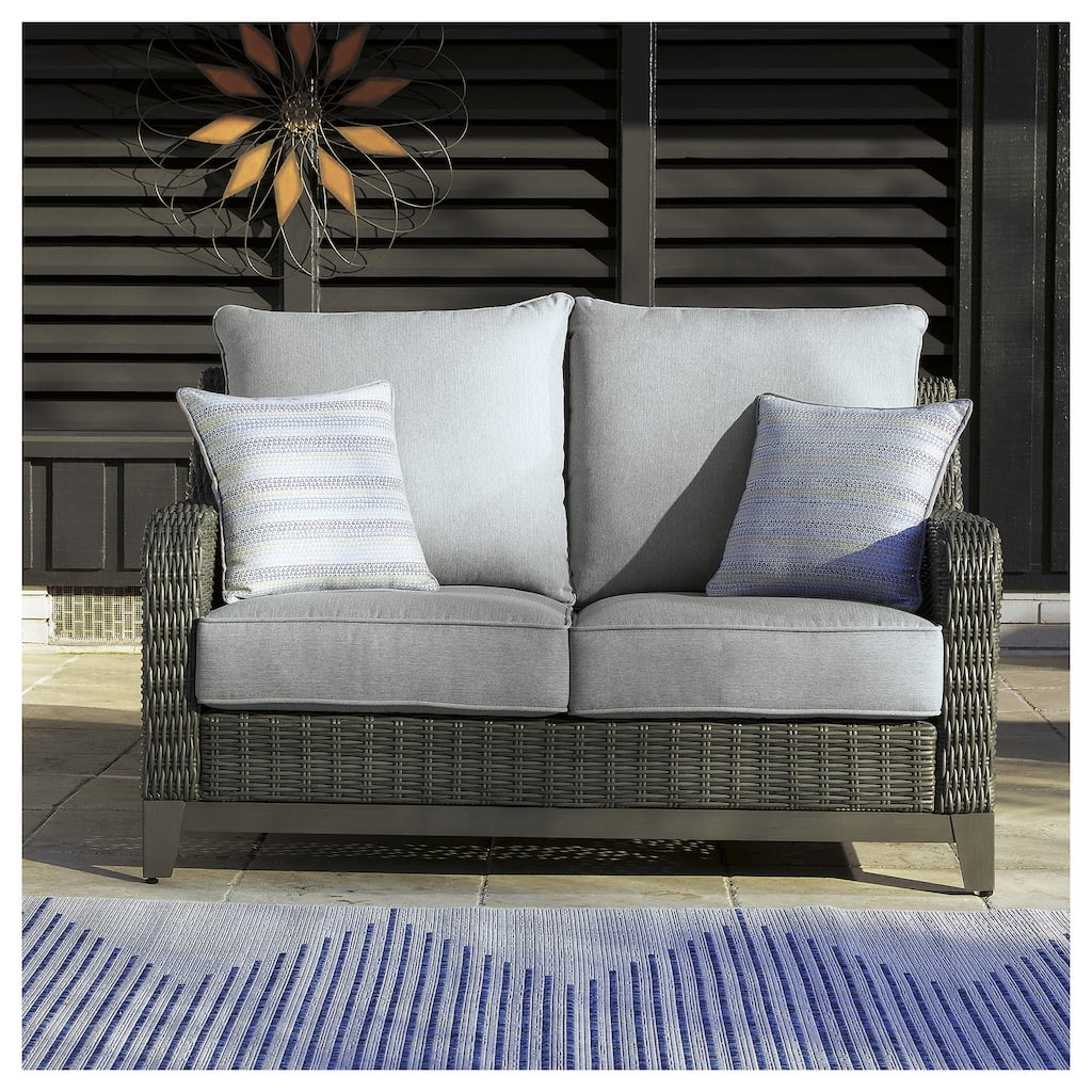 Signature Design by Ashley Elite Park Outdoor Loveseat - 57"W x 36"D x 33"H