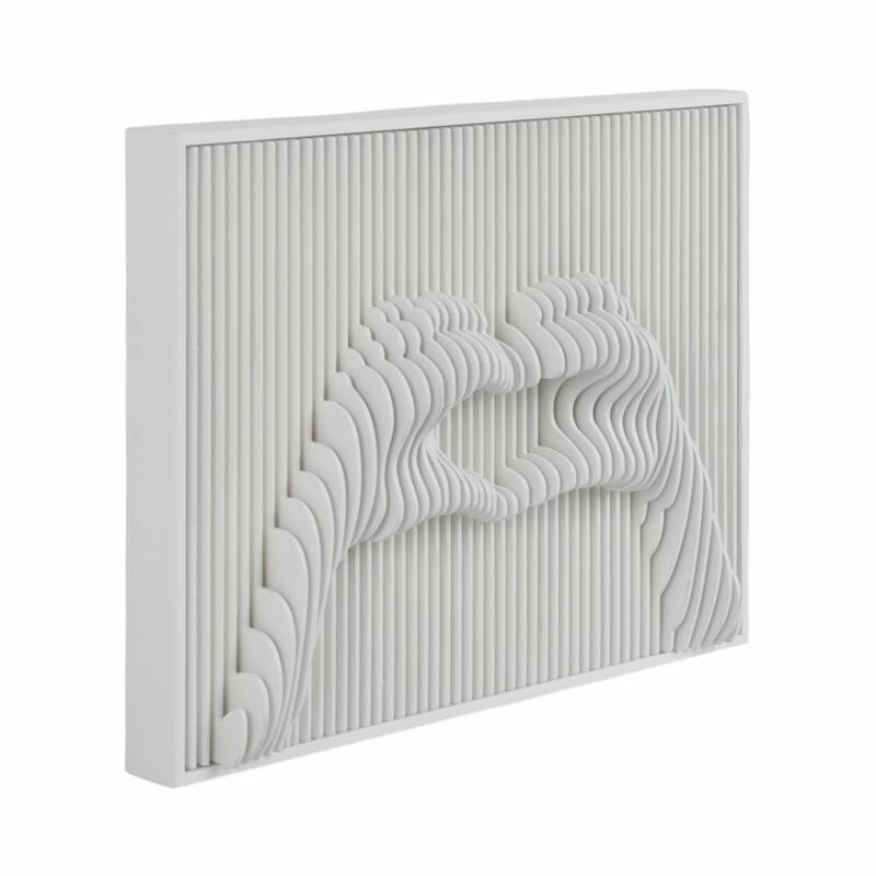 Glass Wall Art Decor Artistic Dimensional Shadow Box Home Decor