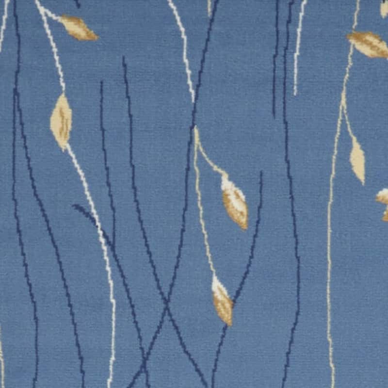 HomeRoots Floral Contemporary Runner Area Rug - 120.00 in. x 27.00 in. x 0.50 in.