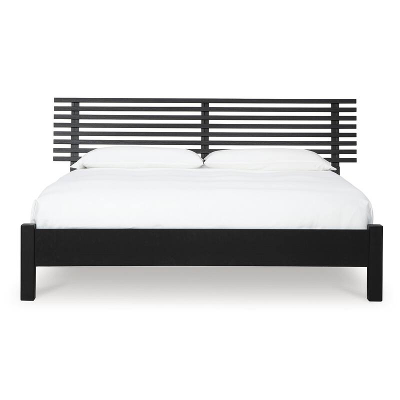 Signature Design by Ashley Danziar Black Slat Headboard