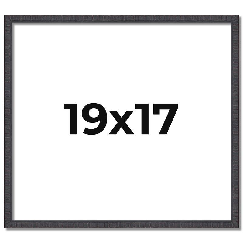 19x17 Frame Brown Solid Wood Picture Frame - Complete Modern Photo