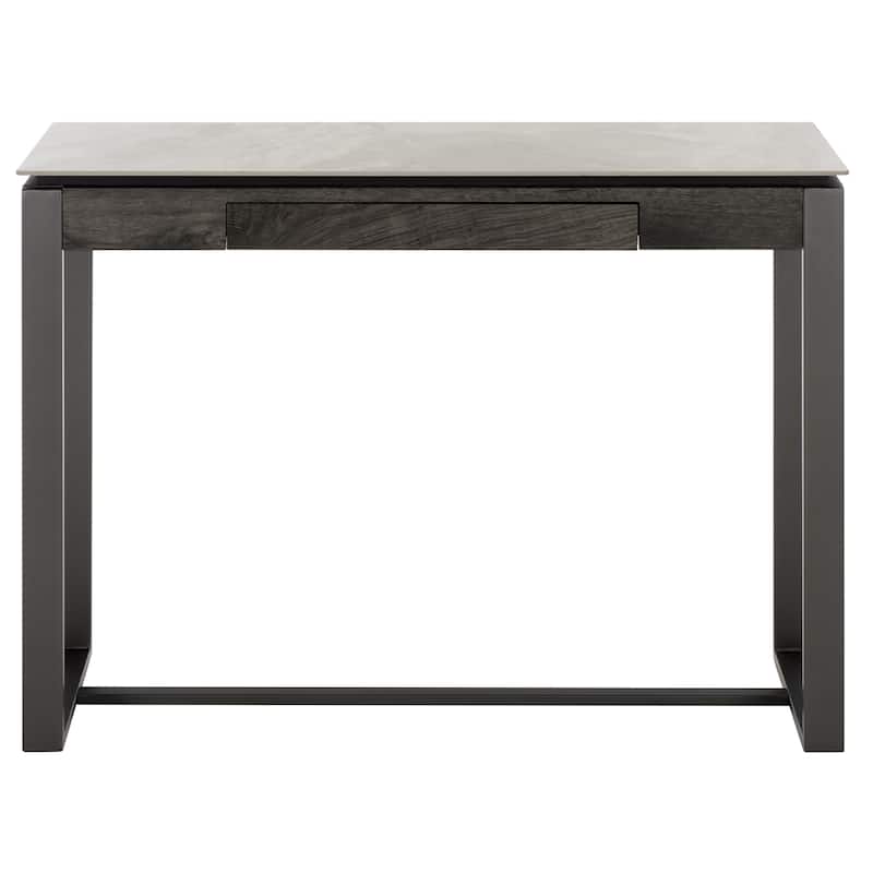SEI Furniture Kota Console Table - 40"W x 13"D x 30"H - Grey/Black