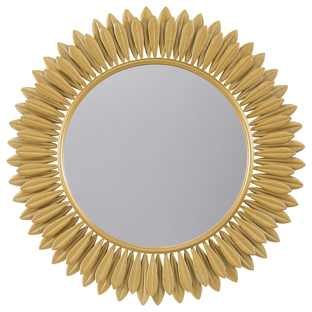 Tuscany 35 X 35 Inch Sunburst Wall Mirror Gold