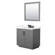 Option Dark Gray, Black Trim, Giotto Quartz Top