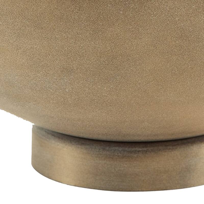 Mer Tabletop Decorative Bowl, Free Flow Edge with Pedestal Base, Gold