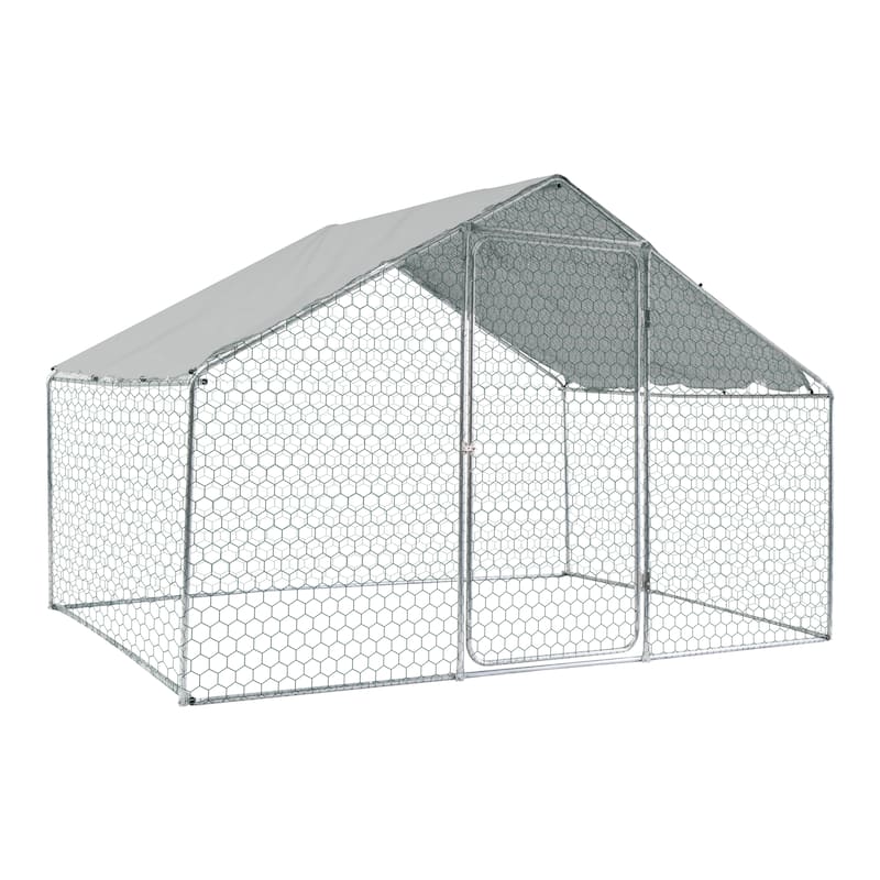 Outdoor chicken coop metal big space 10*6*6FT
