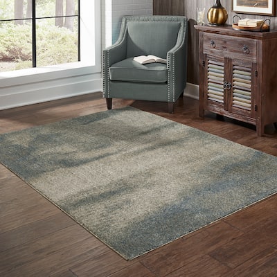 Style Haven Archer Ombre Abstract Grey/ Teal Indoor Area Rug