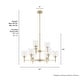 preview thumbnail 5 of 12, Hunter Xidane Metal and Glass Orb Chandelier - Entry, Kitchen or Dining Room Table, Bedroom - Mid-Century Modern, Transitional