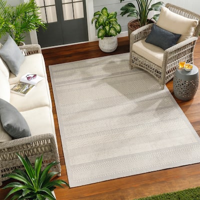 Livabliss Ravello Boho Stripe Indoor/ Outdoor Area Rug