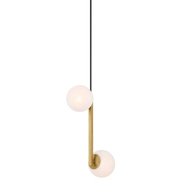 slide 2 of 6, Minka Lavery 3745 Curven 2 Light 12" Wide Multi Light Pendant with