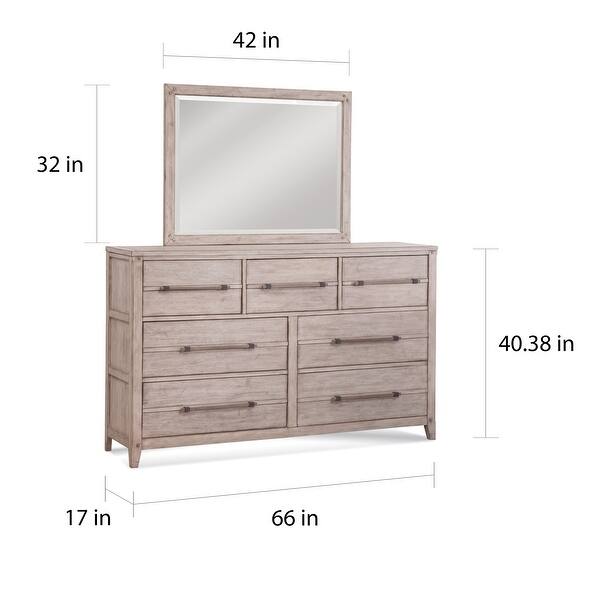 Asher 6 Piece Rustic Modern Bedroom Set Overstock 28302232