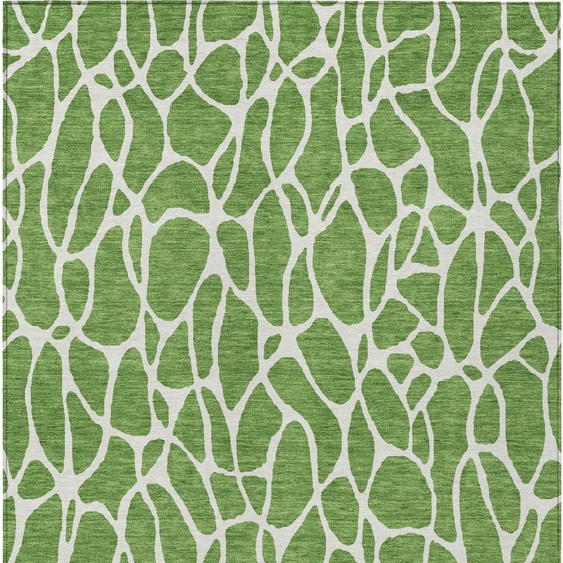 HomeRoots Geometric Transitional Rectangle Outdoor Rug