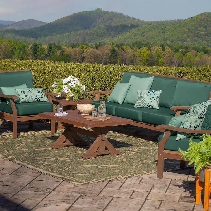 Claremont Collection Weather-Resistant Eucalyptus Coffee Table - Natural