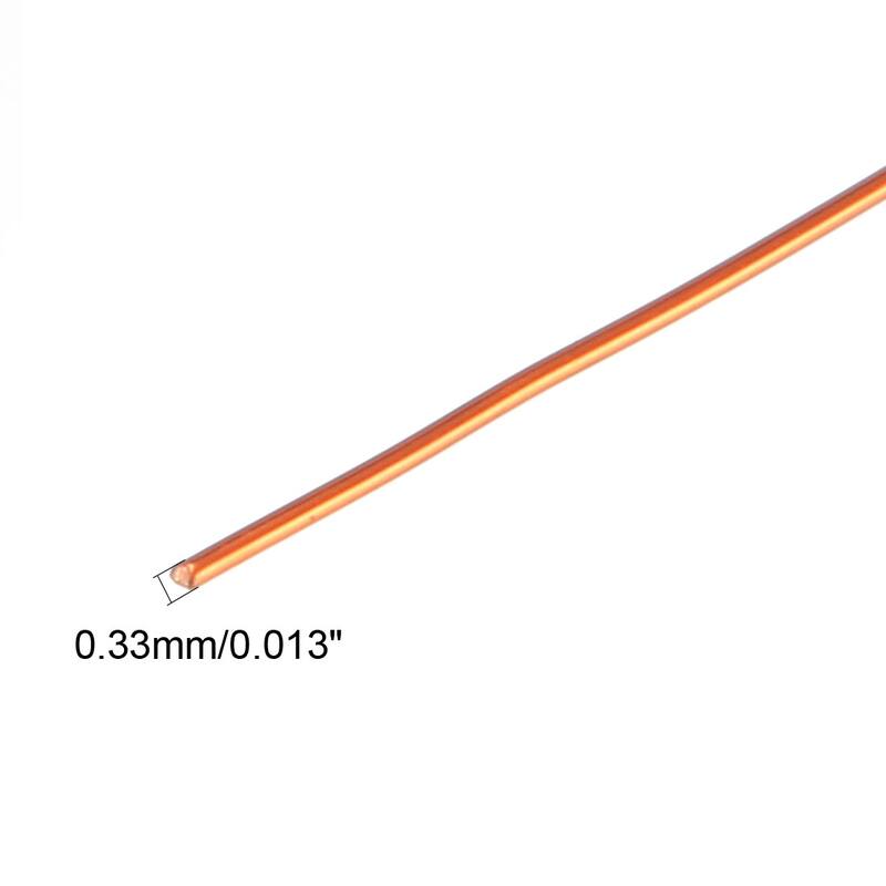 0.33mm Dia Magnet Wire Enameled Copper Wire Winding Coil 164' Length - 50M/164Ft. Length - 0.33mm/0.013" Dia