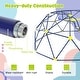 preview thumbnail 9 of 10, Geometric Dome Climber with Extended Wavy Slide and 2 Rest Platforms Perfect for Both Girls or Boys - 159.6"L x 123.6"W x 52.8"H