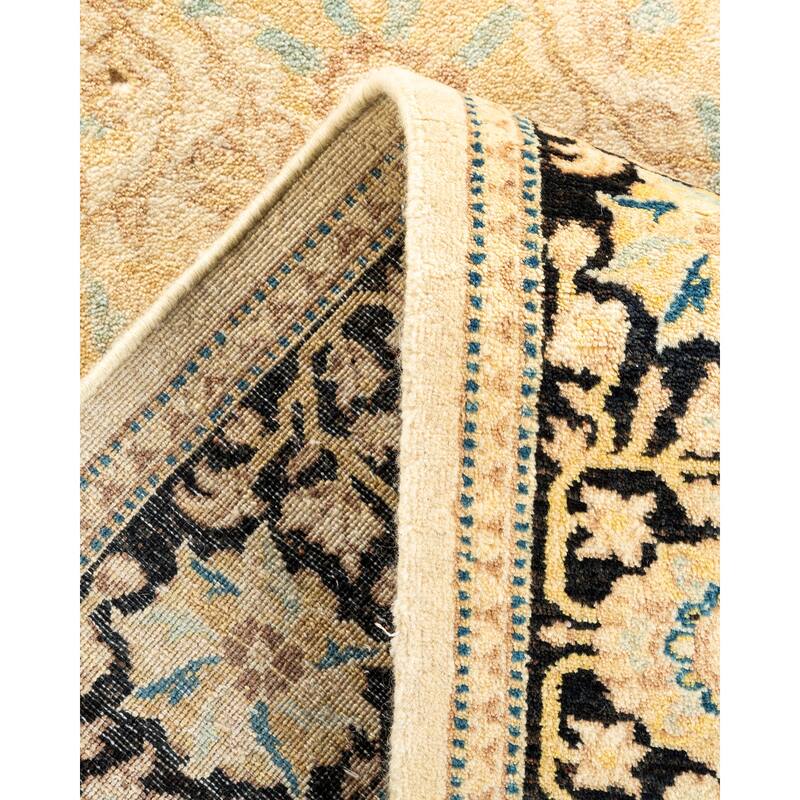 Overton Handknotted Wool Traditional Oriental Ivory Area Rug - 3' x 5'