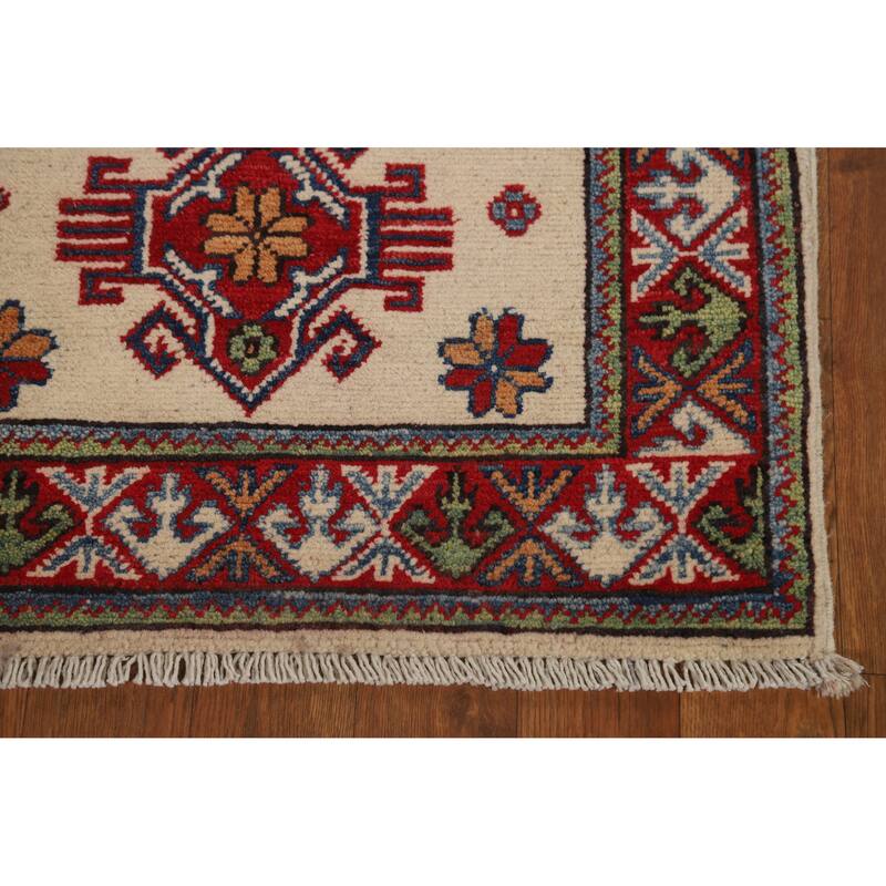Traditional Kazak Oriental Foyer Rug Handmade Wool Carpet - 2'0"x 3'0"