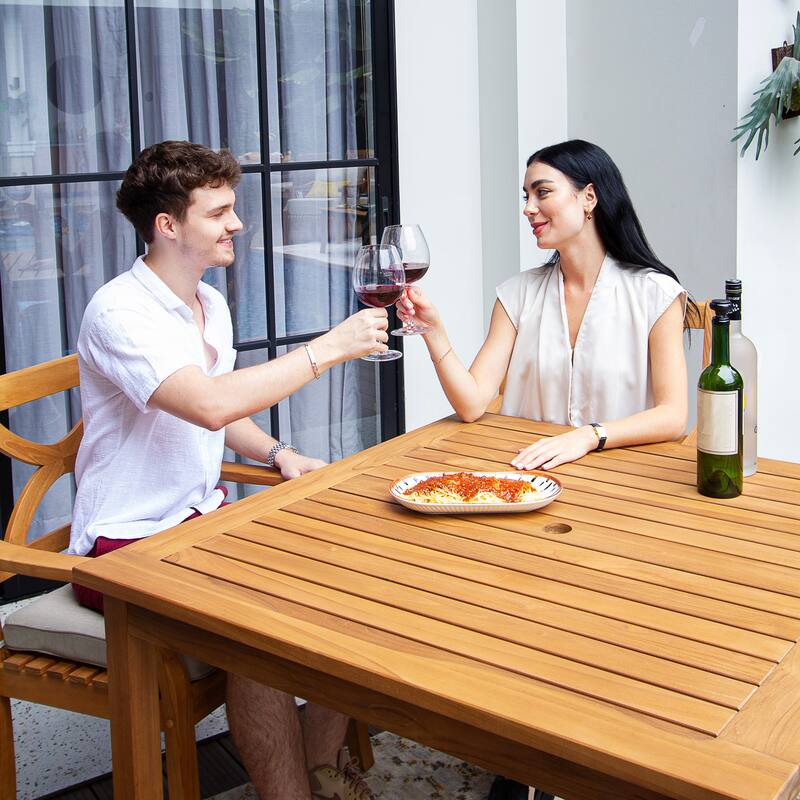 Cambridge Casual Lowell 5-piece Teak Patio Dining Sets