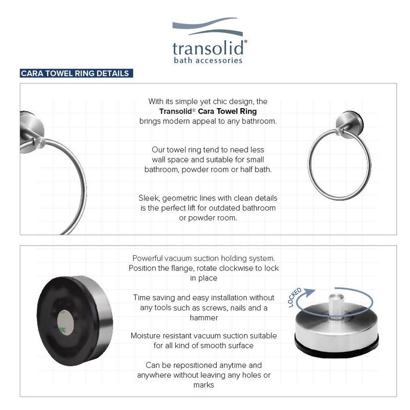 Transolid CTR Cara 6-1/2" Wall Mounted Towel Ring