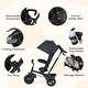 preview thumbnail 19 of 26, Gymax 4-in-1 Baby Tricycle Toddler Trike w/ Reversible Seat Canopy &