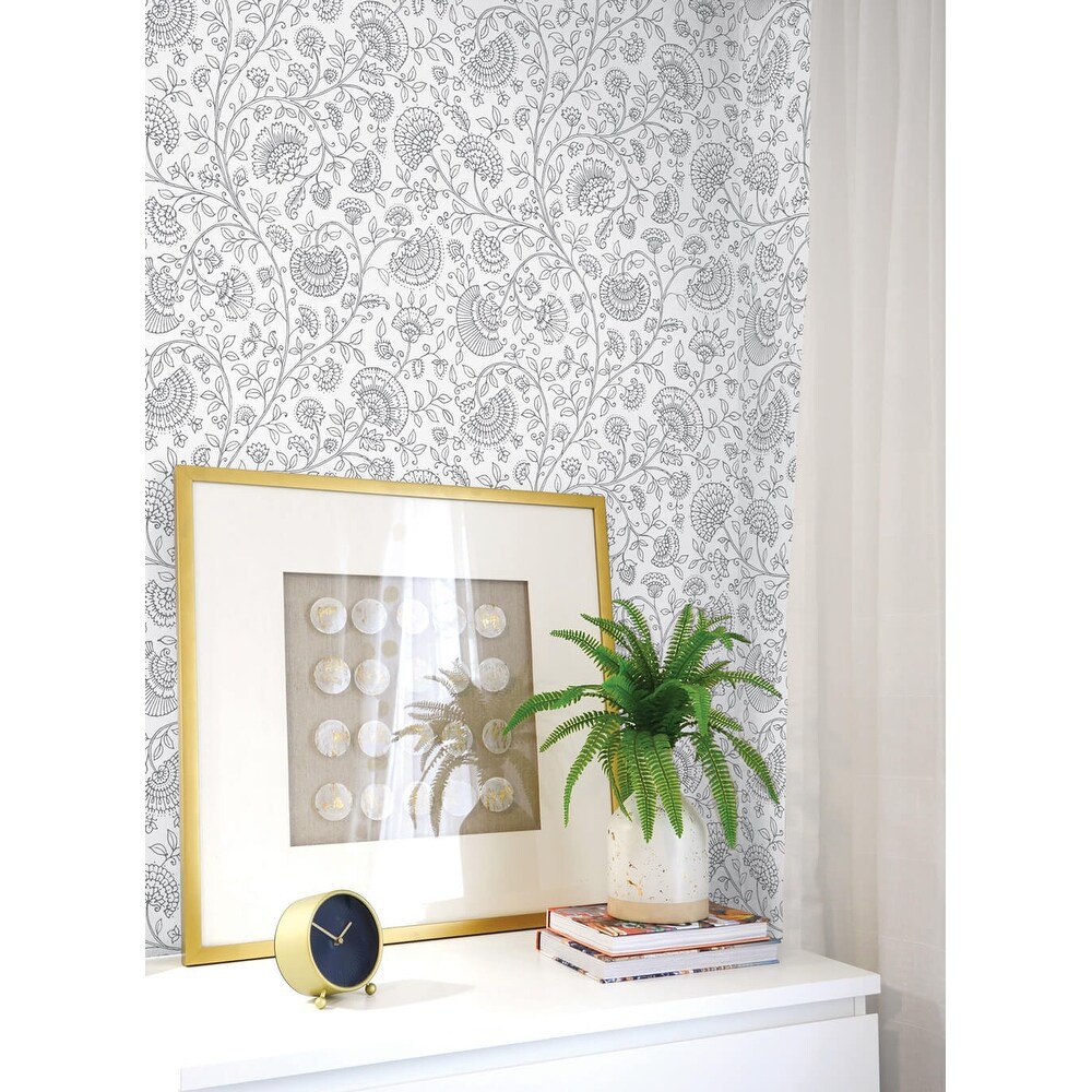 Shop Nextwall Paisley Trail Peel And Stick Removable Wallpaper