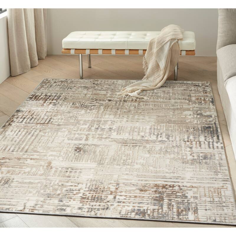 Calvin Klein Enchanting Contemporary Abstract Area Rug