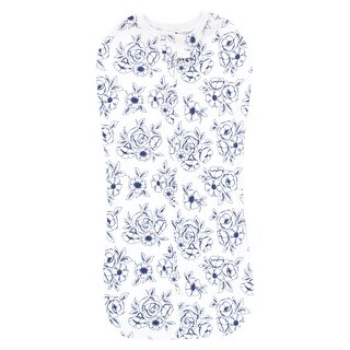 Hudson Baby Infant Girl Sleep Pod, Blue Toile, 0-2 Months - Blue Toile - 0-2 Months