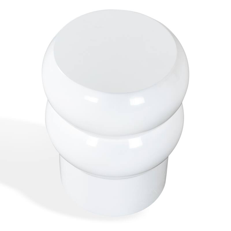 SAFAVIEH Couture Joyrosa Concrete Accent Table - 13"W x 13"D x 17"H