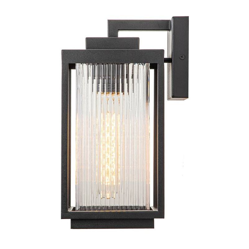 Modern 1-Light Outdoor Lantern Wall Sconce Porch Light