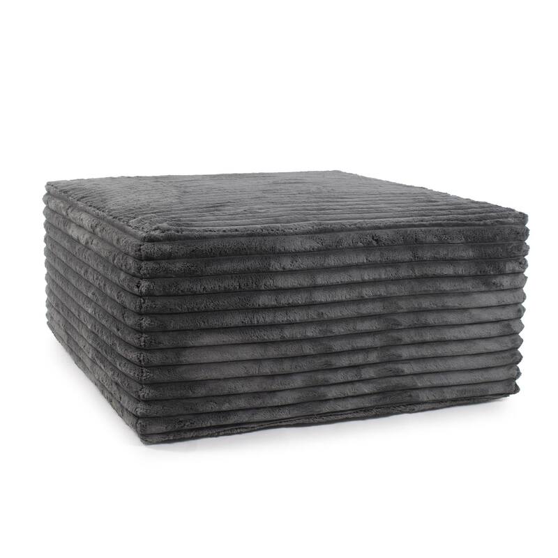 Universal Square Ottoman Shar Pei White