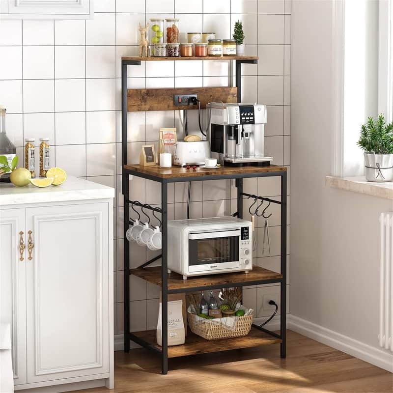 Kitchen Bakers Rack - 16.5"D x 23.6"W x 50.6"H