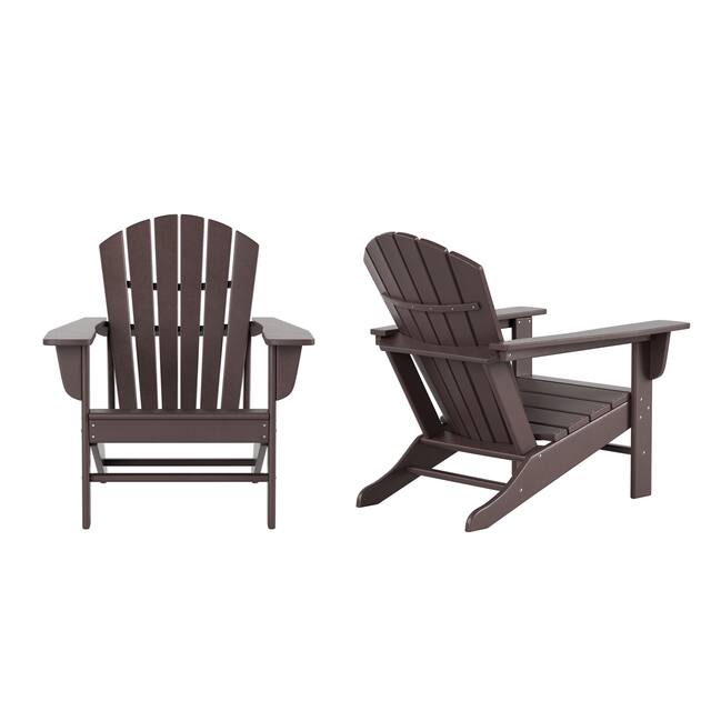 Laguna Classic Outdoor Adirondack Chair (Set of 2) - Dark Brown