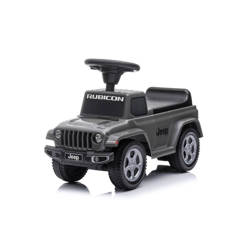 Jeep Rubicon Foot to Floor Ride-On for Toddlers - Grey - Assembly Required