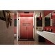preview thumbnail 24 of 26, DreamLine Unidoor Plus 50-50 1/2 in. W x 72 in. H Frameless Hinged Shower Door - 50" - 50.5" W - 50" - 50.5" W
