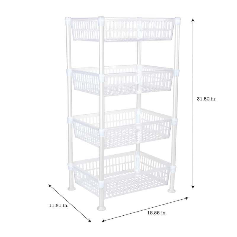 Kitchen Details 4 Tier Slim Shelf