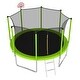 preview thumbnail 3 of 7, 12FT Trampoline with Basketball Hoop and Ball ,Recreational Trampolines with Safety Enclosure for Back Yard Outdoor