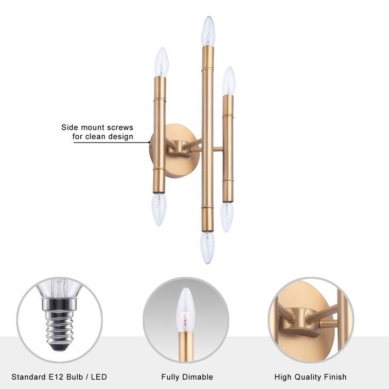 Brio Lighting Ignis 3 Light Wall Sconce