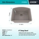 preview thumbnail 3 of 5, Lexicon Platinum 2321D Quartz Composite Single Bowl Kitchen Sink