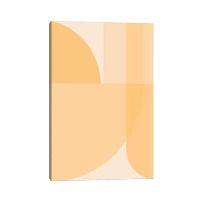 iCanvas "Geometry Shape Organic Mustard Illustration Art Geometric" by Merle Callesen Canvas Print